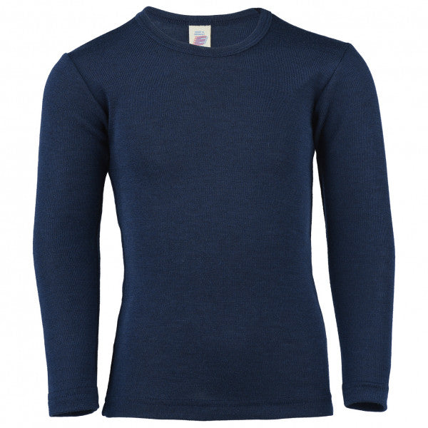 Kids' long-sleeve merino/silk, GOTS