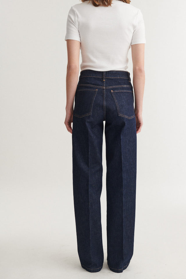 Enya Jeans Rinse Wash raw denim, GOTS
