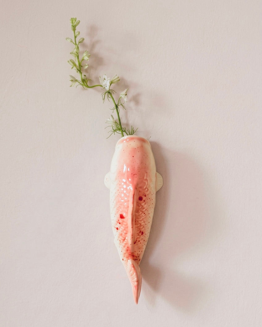 Koi fish vase