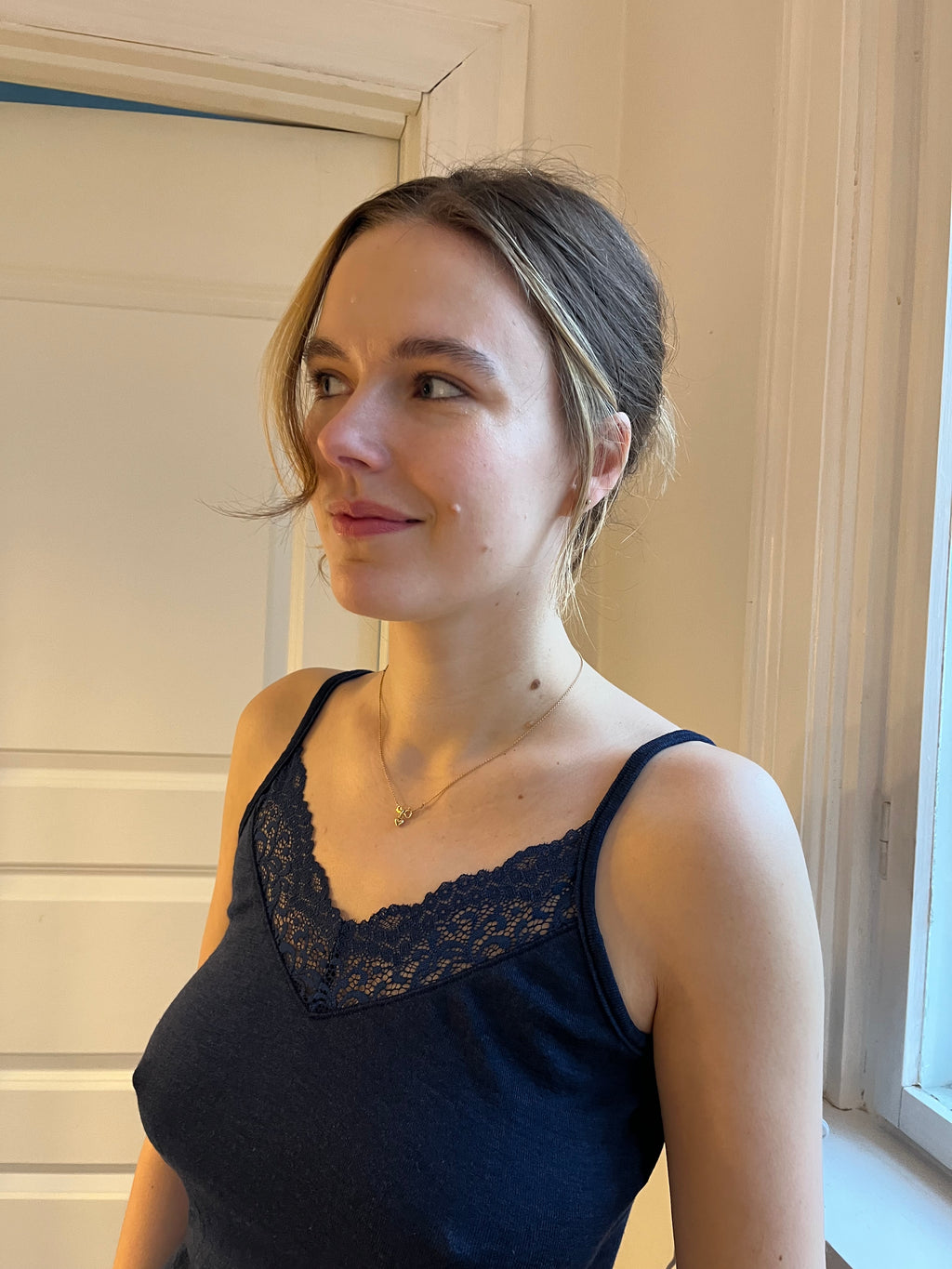 Lace top merino/silk, GOTS