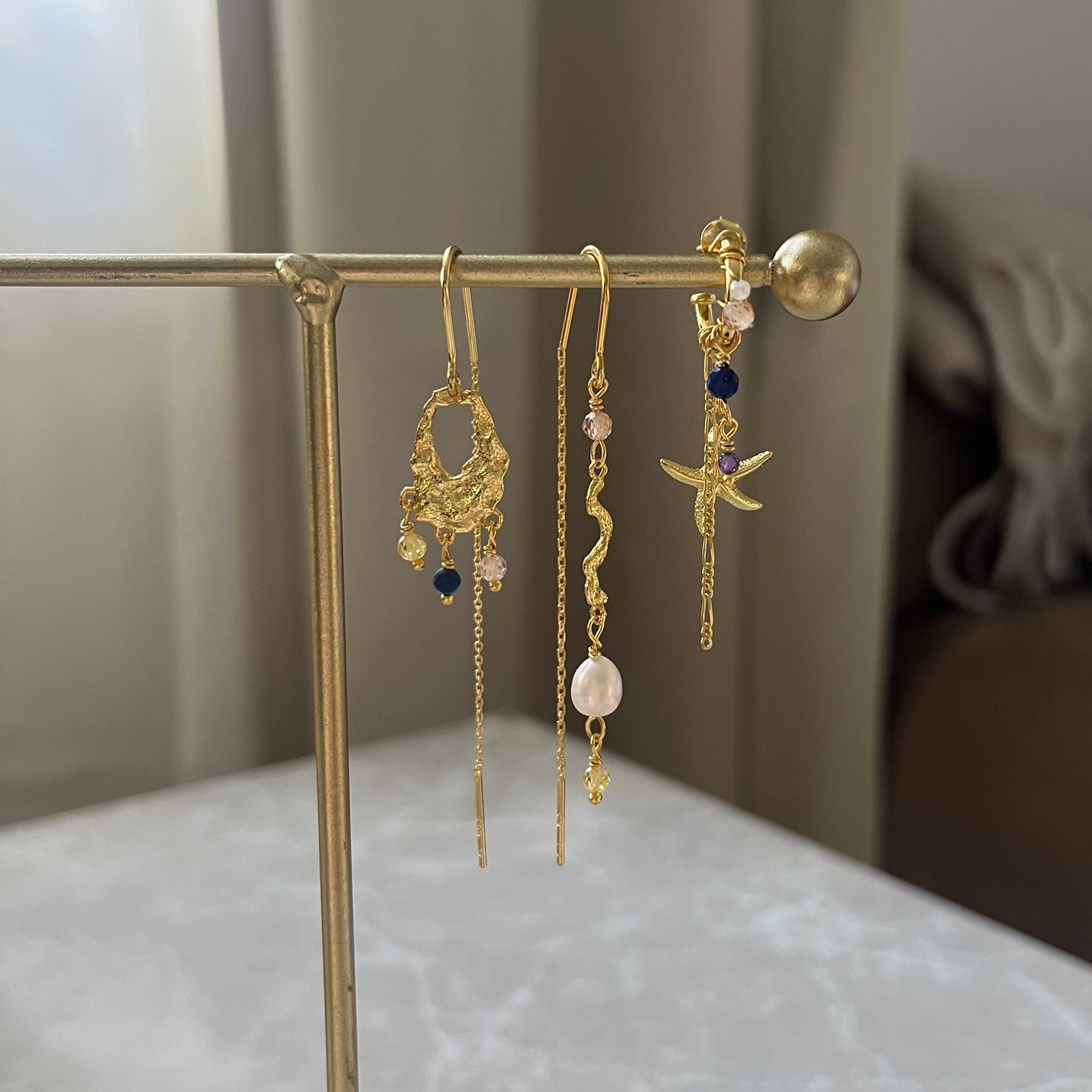 Håndlavede øreringe