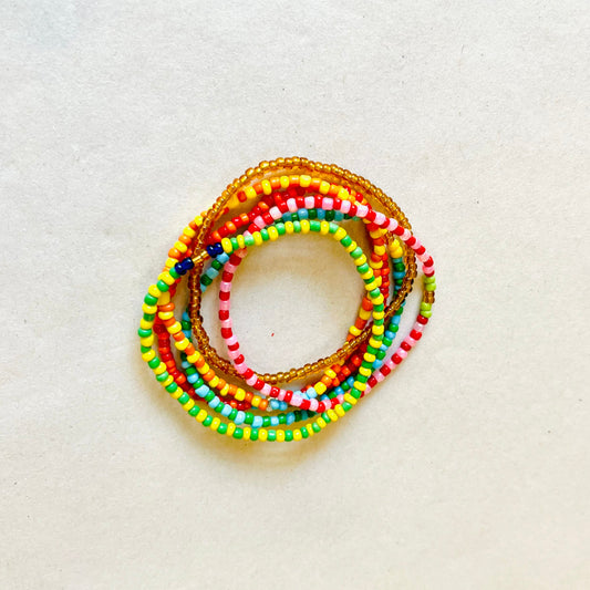 Handmade leather dog leash with beads - Lego