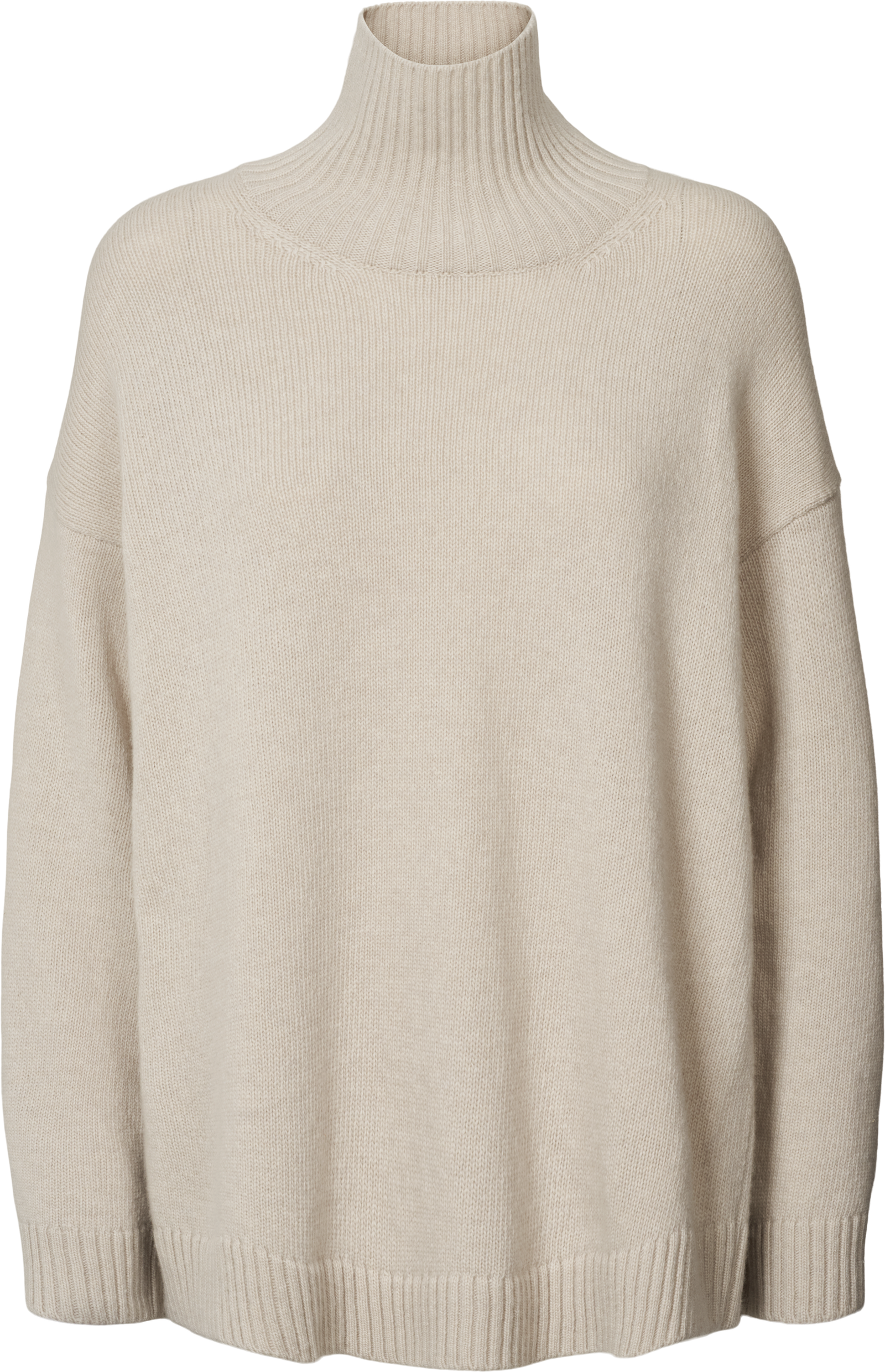 Mandie lambswool roll-neck sweater, GOTS