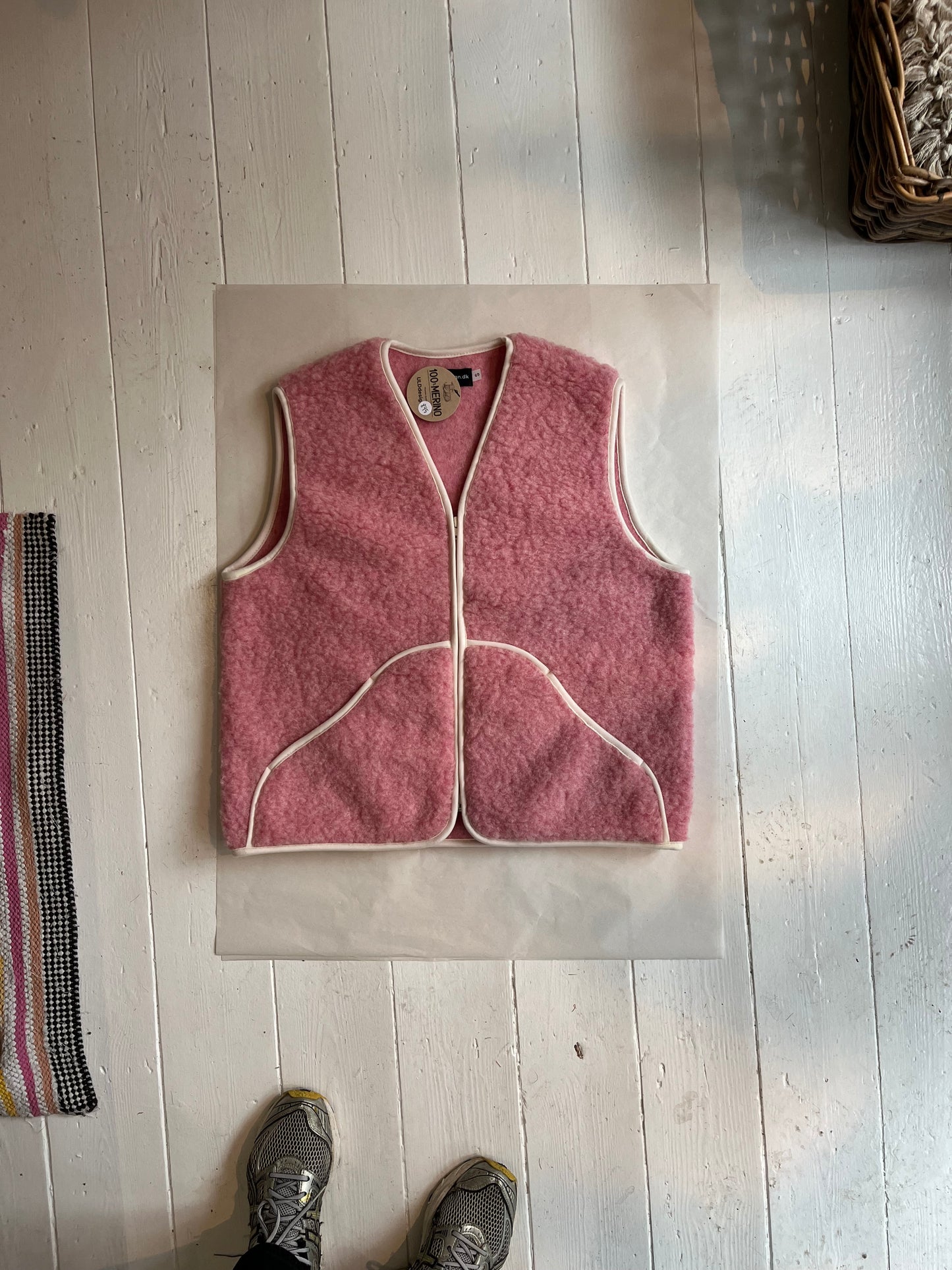 Børnevest i merinould