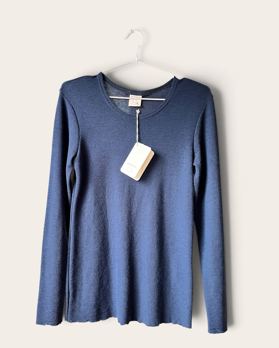 Round-neck long-sleeve, pure merino