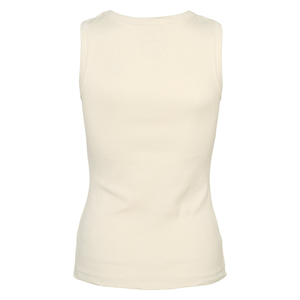 Cotton rib tank top, GOTS