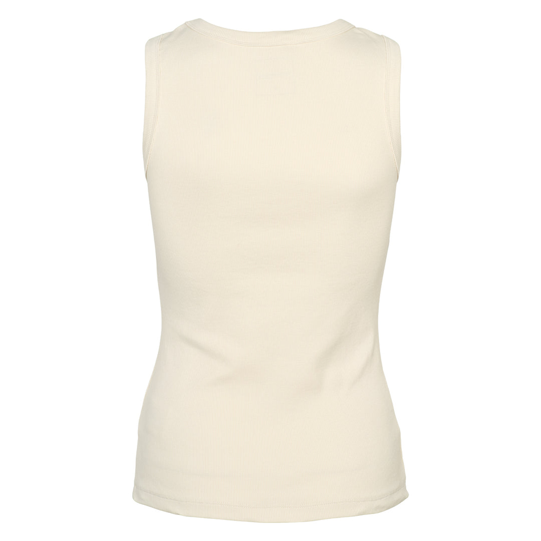 Cotton rib tank top, GOTS