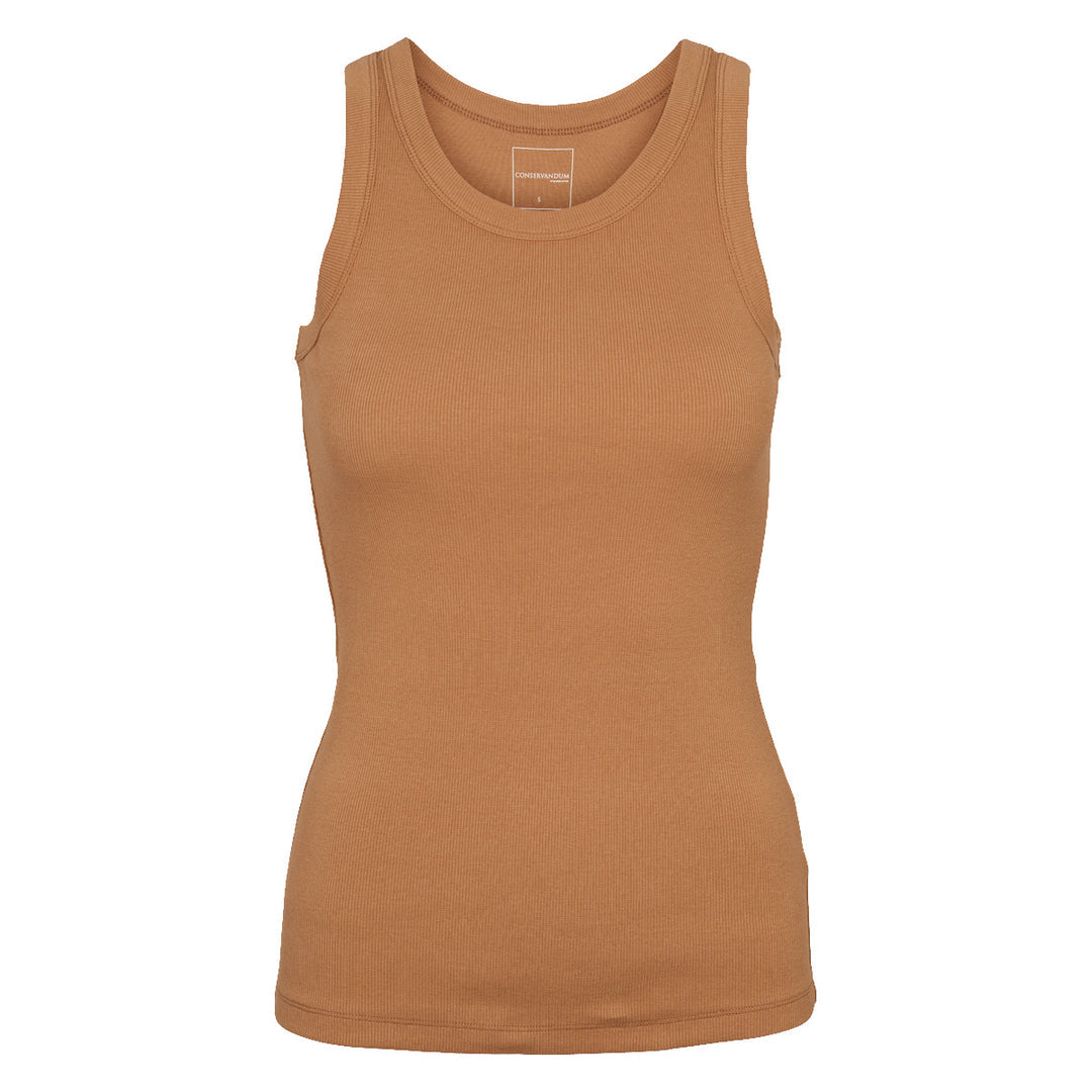Cotton rib tank top, GOTS