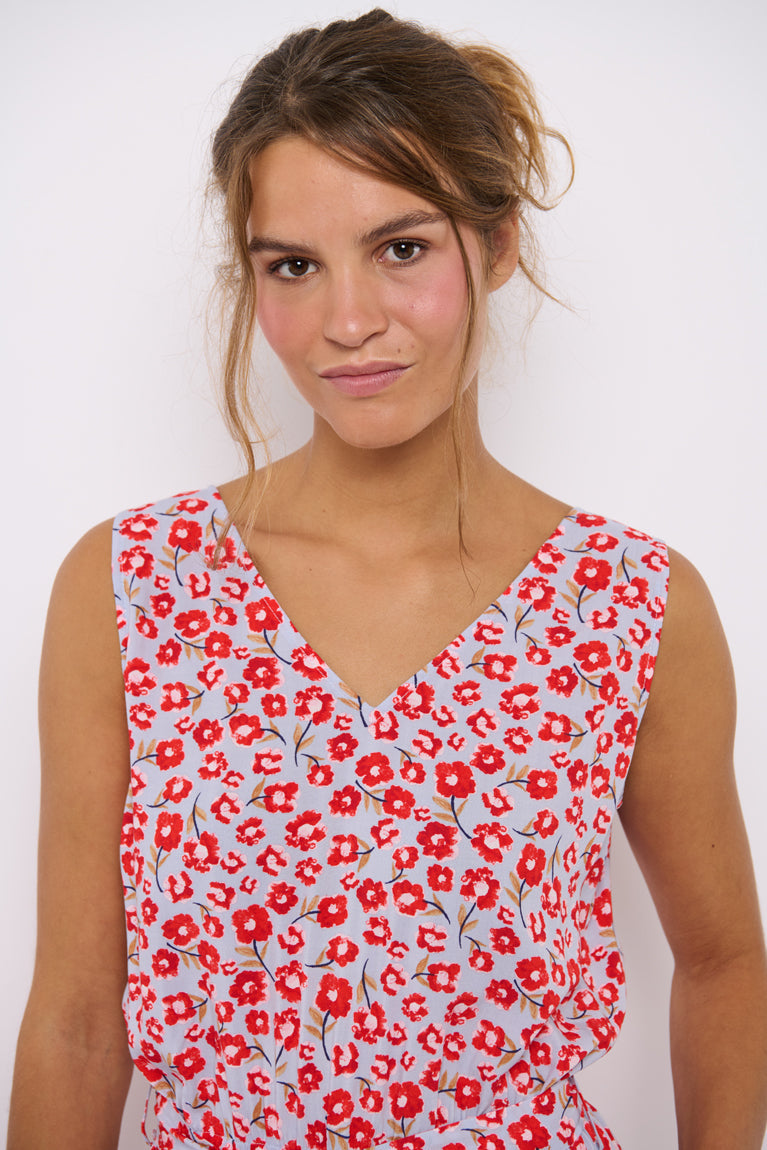 Ida Jumpsuit Flower Sky