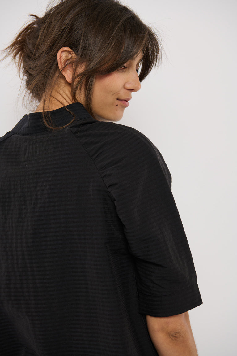 Frida Skjorte Black Stripes