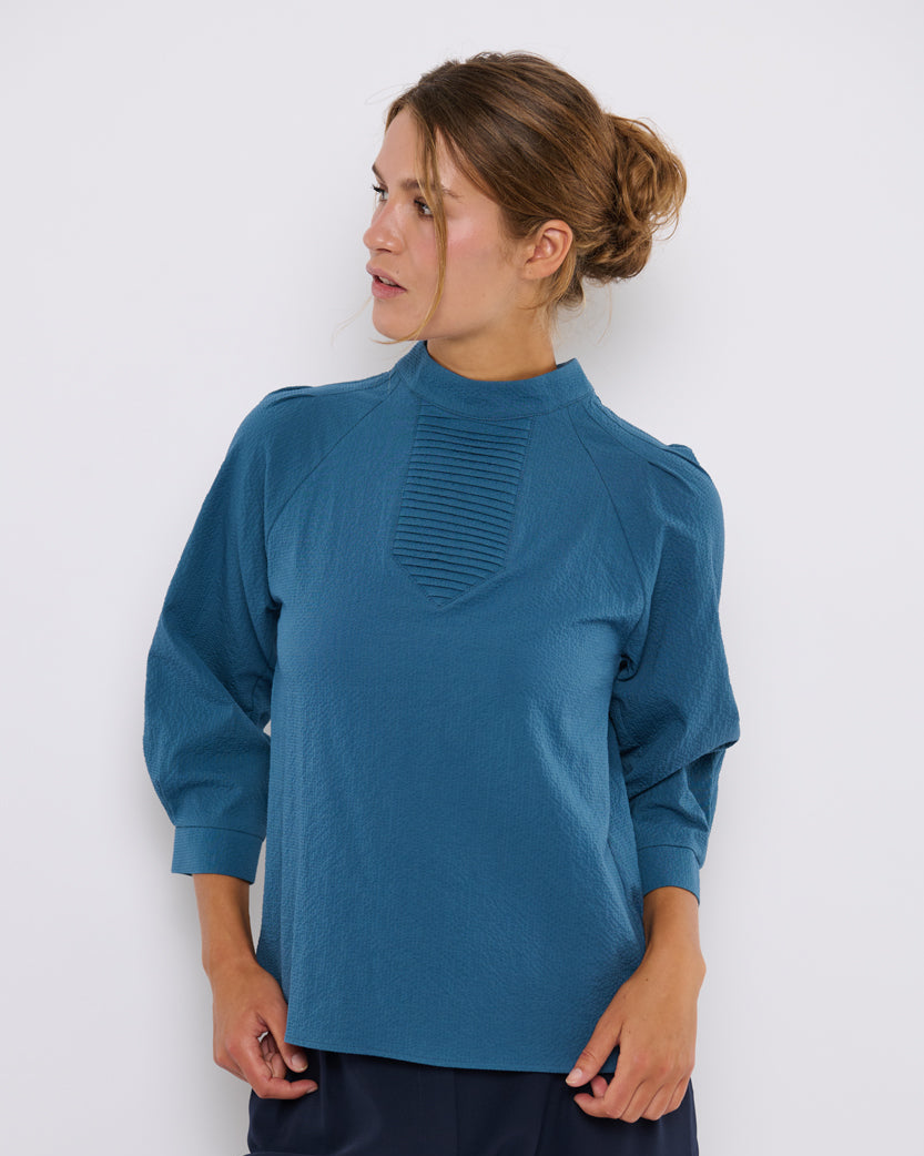 Tine vendeskjorte Blue Structure