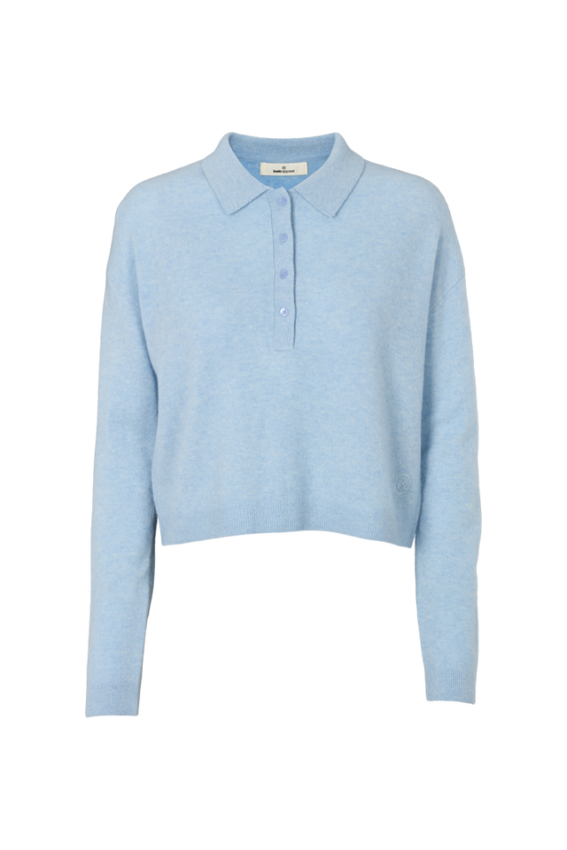 Salem Polo wool knit long-sleeve