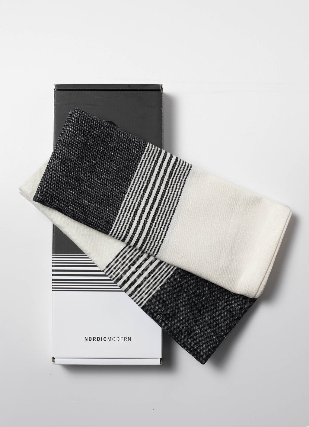 Vibeke Klint 2-pak viskestykker - black, GOTS