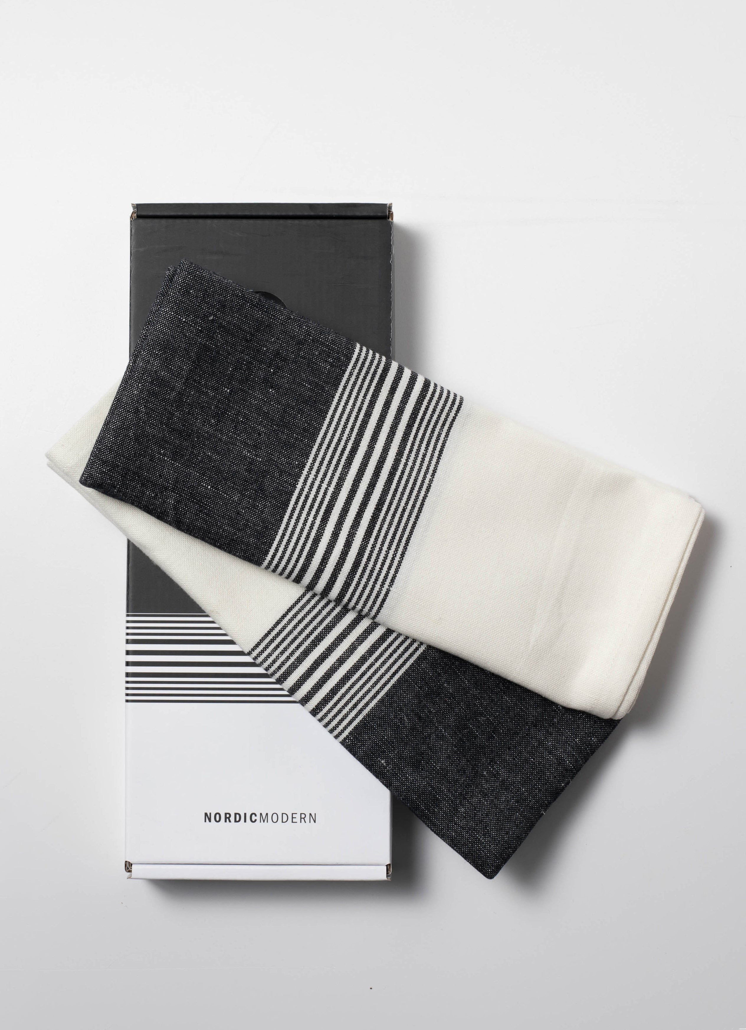 Vibeke Klint 2-pak viskestykker - black, GOTS