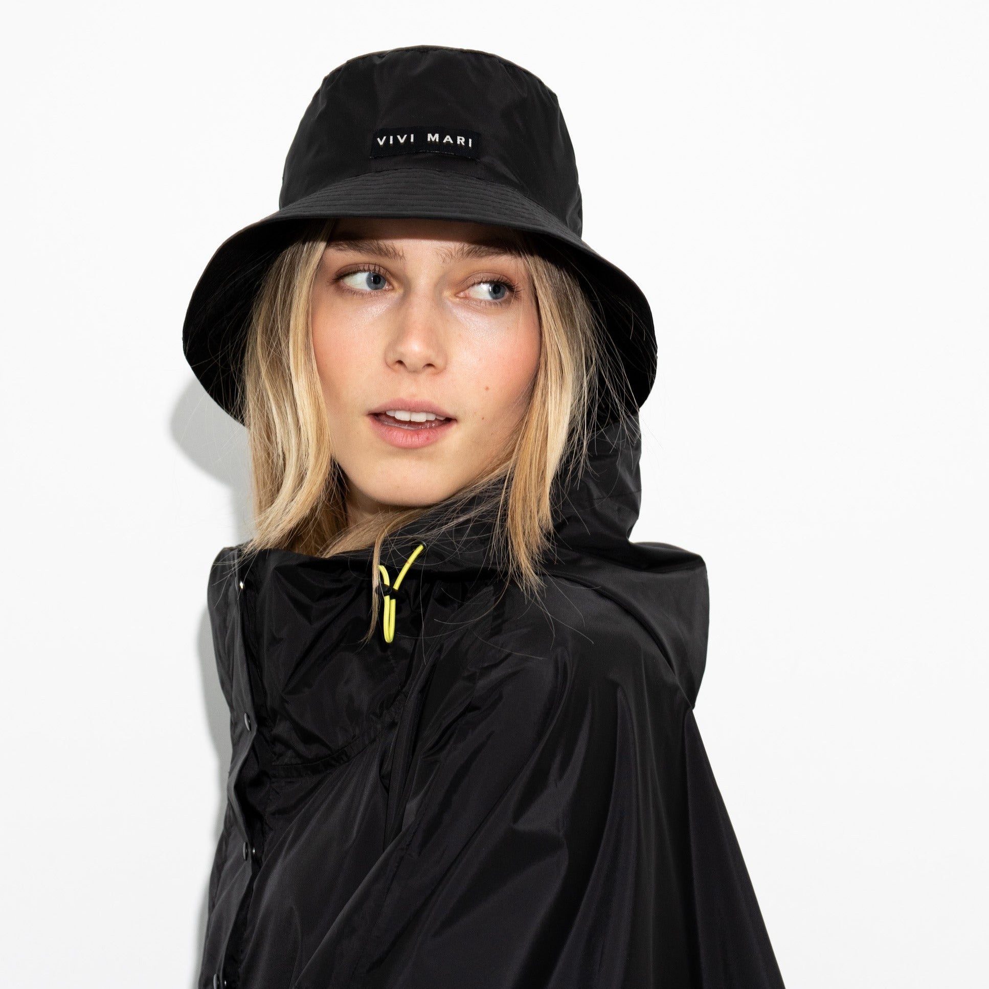Recycled Rain Hat - black