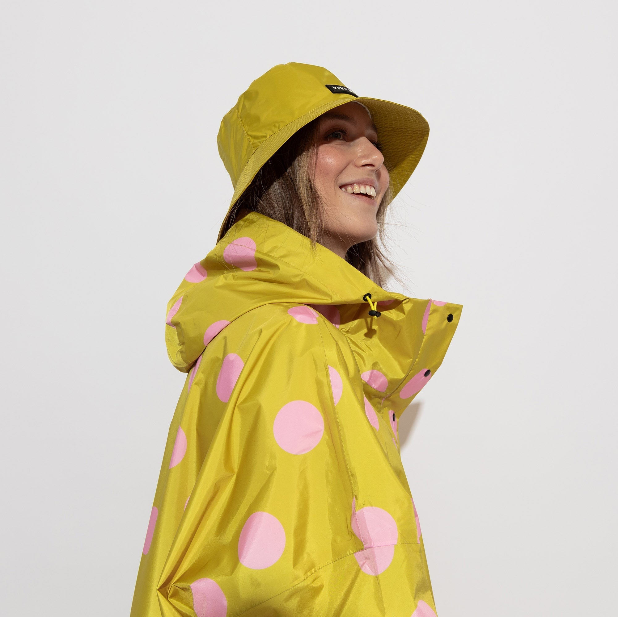 Recycled Rain Hat - citrus yellow
