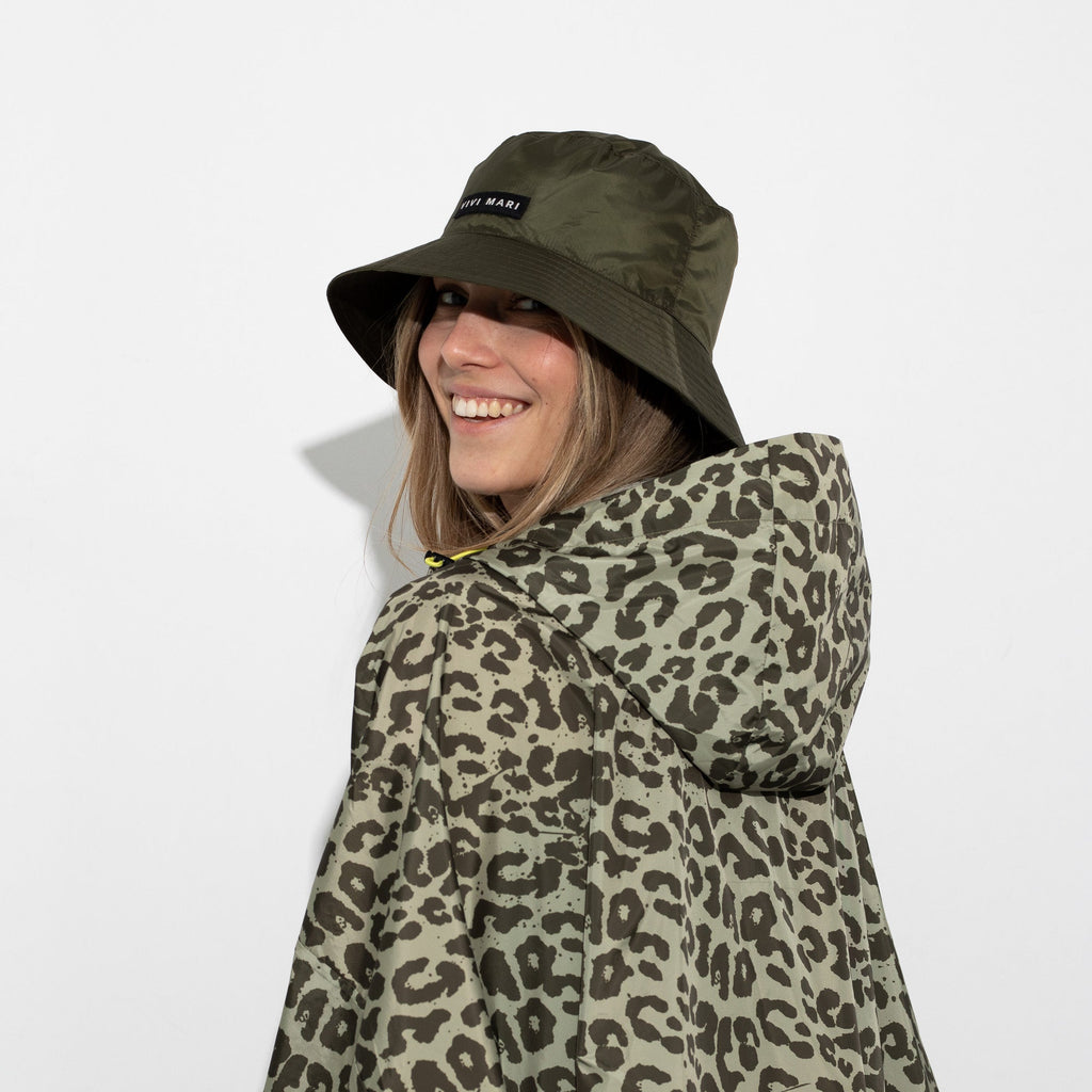 Recycled Rain Hat kids - olive