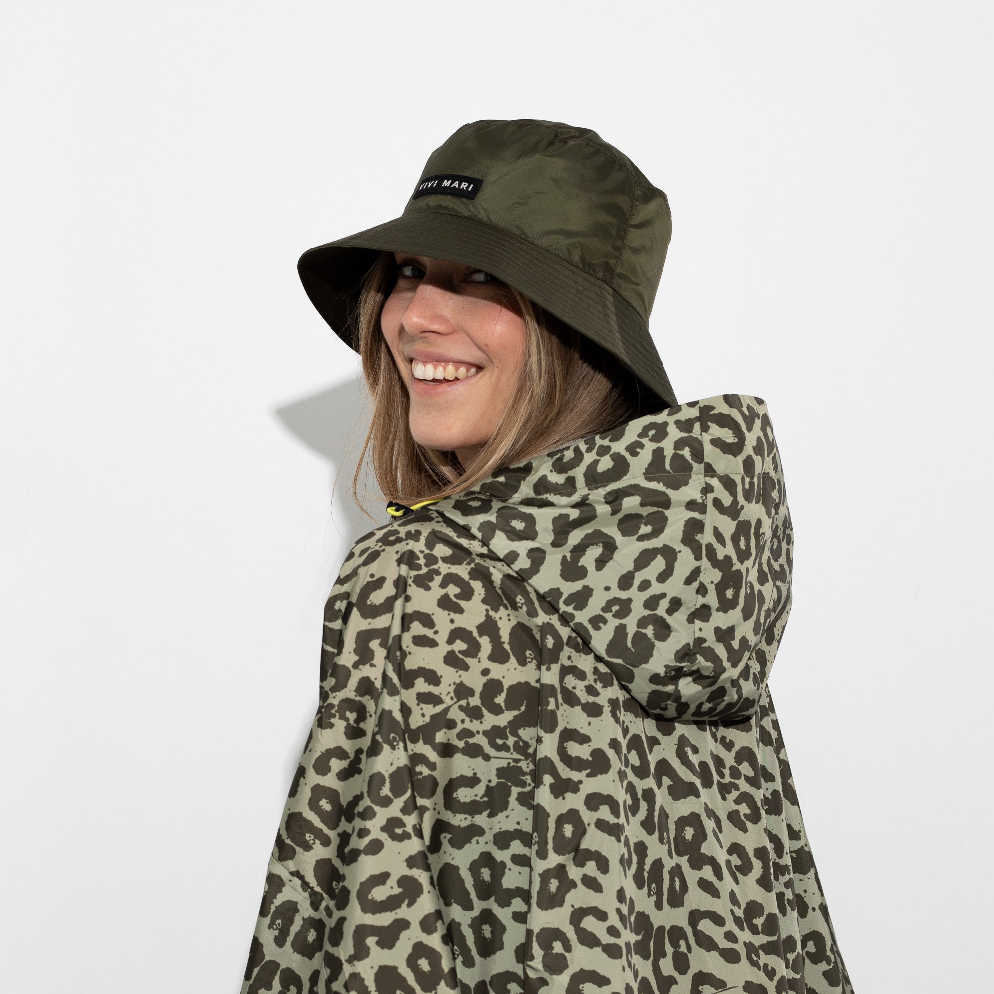 Recycled Rain Hat kids - olive