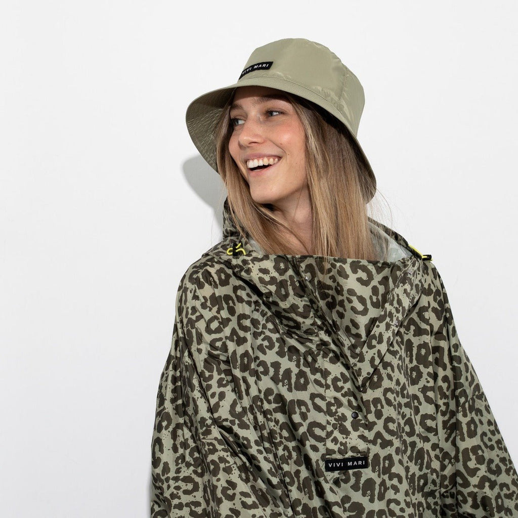 Recycled Rain Hat - pale olive