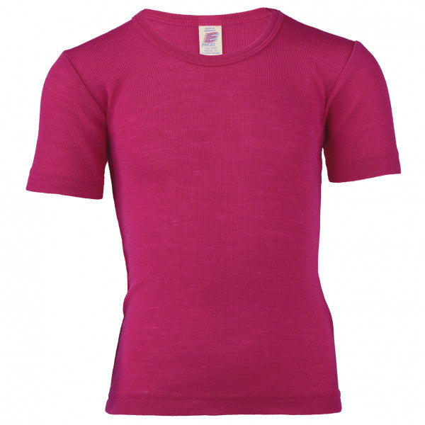 Kids' merino/silk t-shirt, GOTS