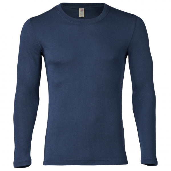 Men's long-sleeve merino/silk, GOTS