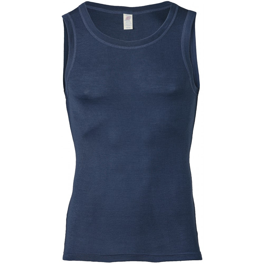 Men's merino/silk tank top, GOTS