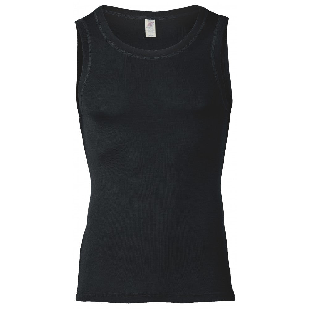 Men's merino/silk tank top, GOTS