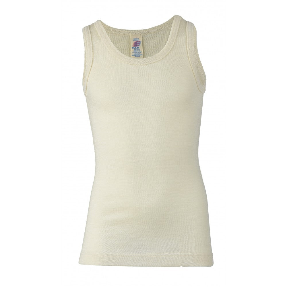 Men's merino/silk tank top, GOTS
