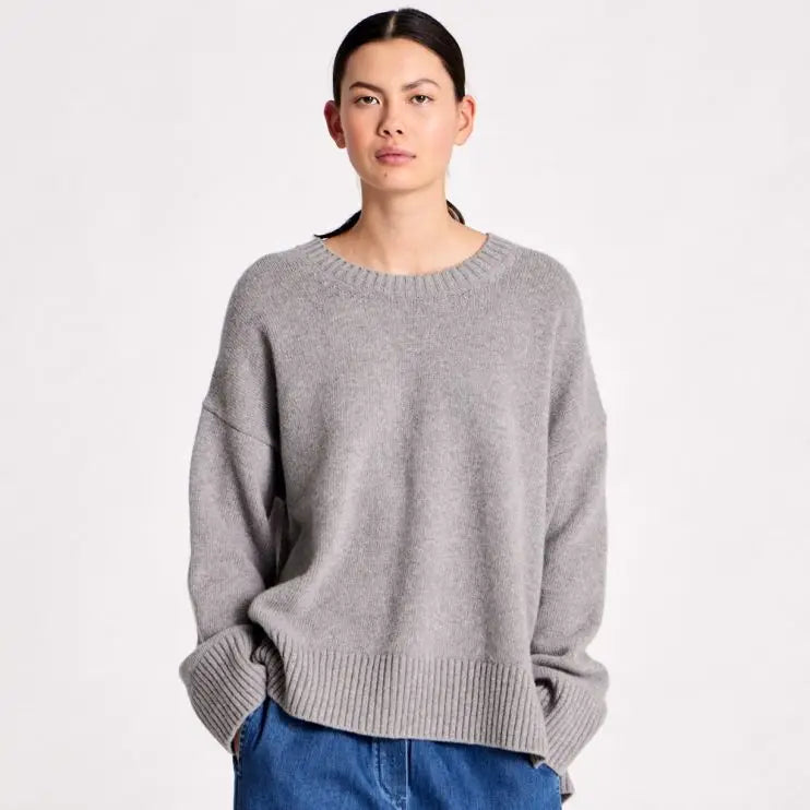 Vigga lambswool crew-neck sweater, GOTS