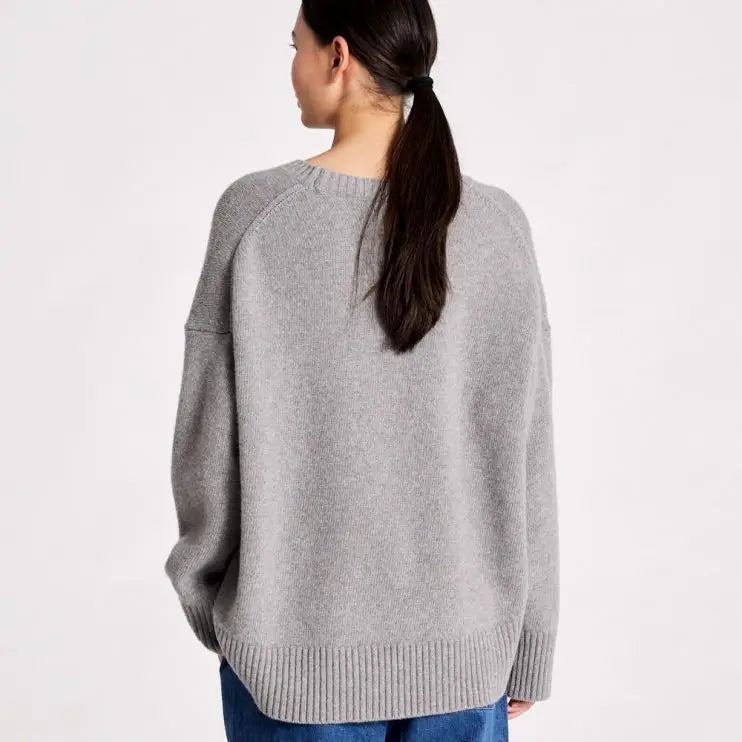 Vigga lambswool crew-neck sweater, GOTS
