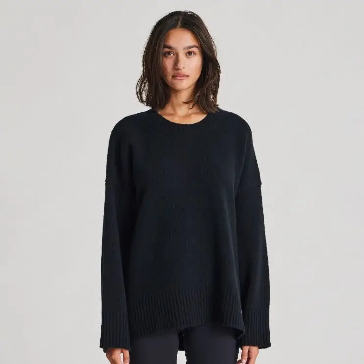 Vigga lambswool crew-neck sweater, GOTS