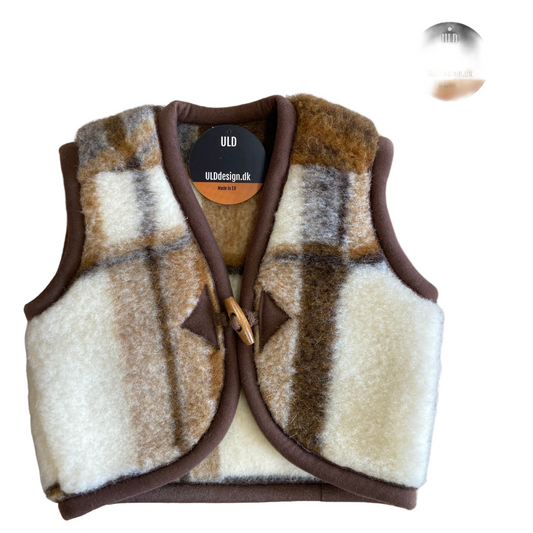 Kids vest in merino wool
