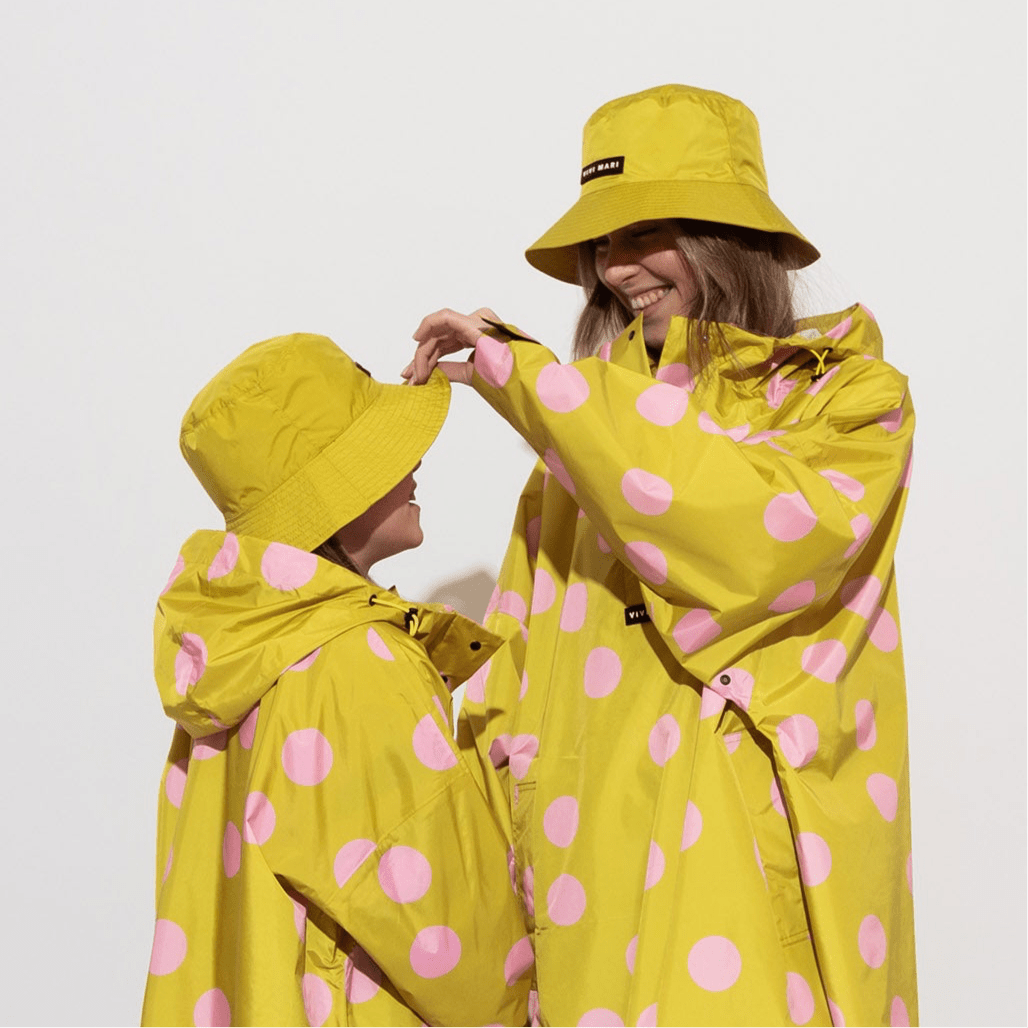 Recycled Rain Hat - citrus yellow