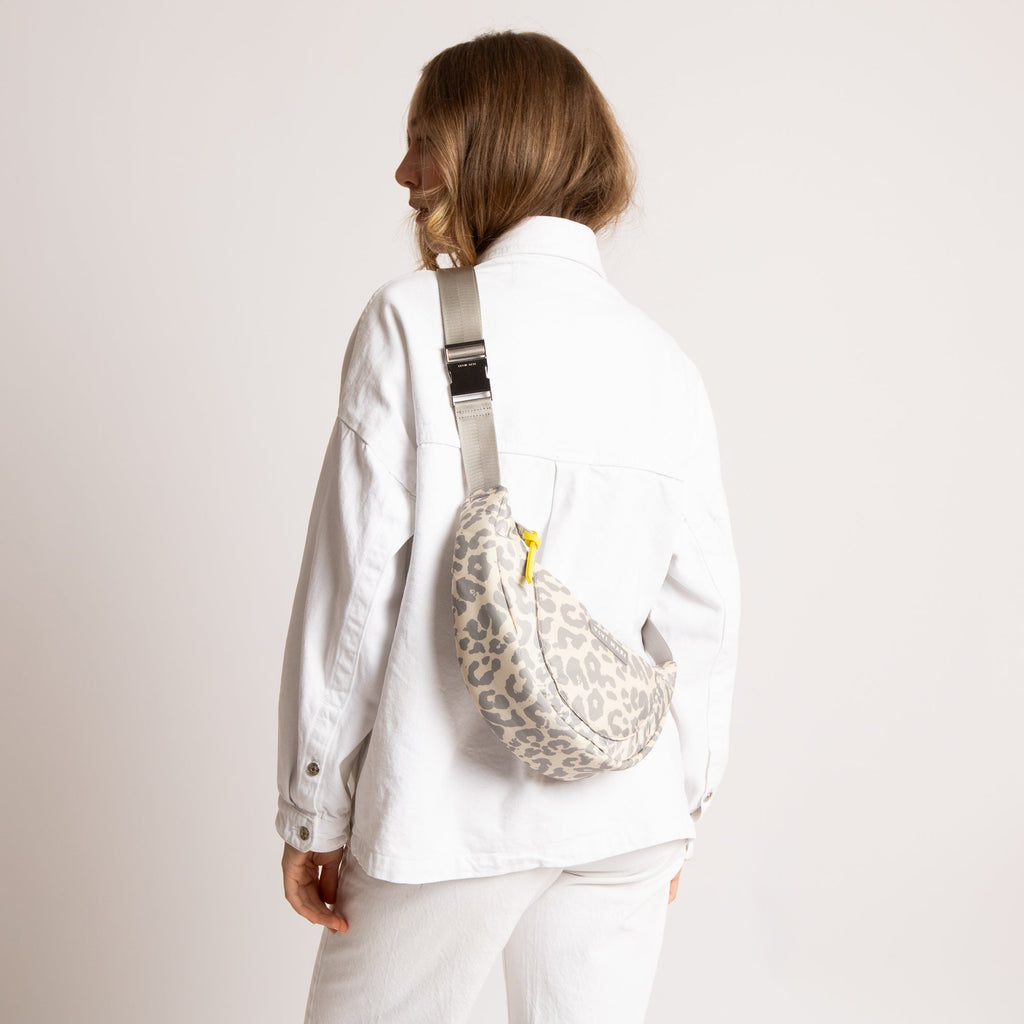 Recycled Bum Bag - leo grey/sand