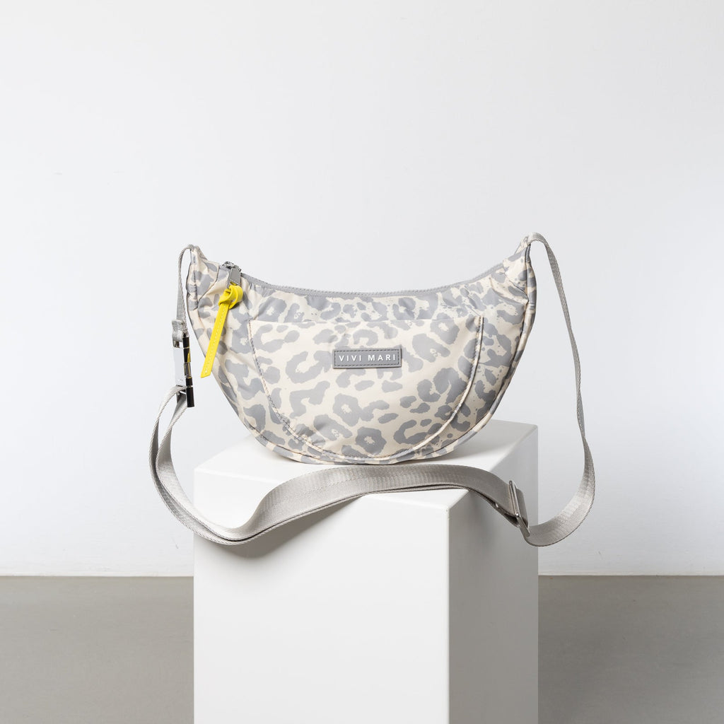 Recycled Bum Bag - leo grey/sand