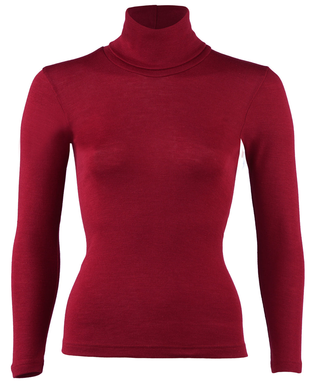 Engel ladies' øko merino/silk roll-neck, GOTS