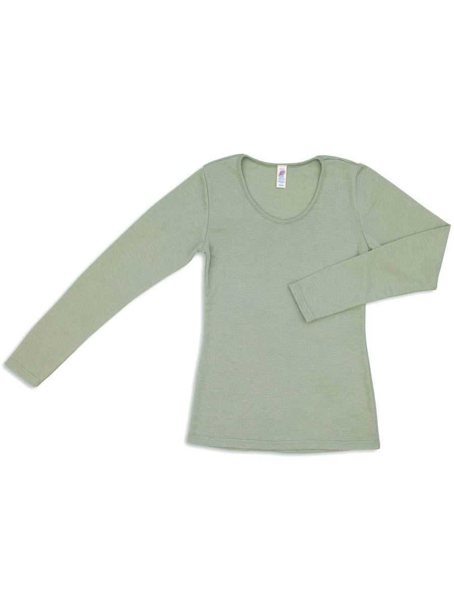 Long-sleeve merino/silk, GOTS